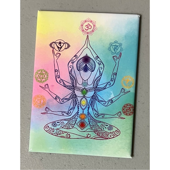 Chakras Mind Body Soul Fridge Refrigerator Magnet Home Decor 🔮 #bohemian #home - Picture 1 of 2